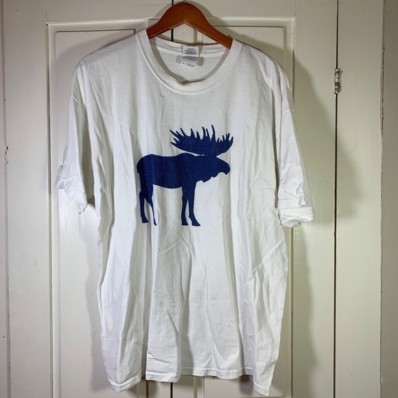 Gildan Other - Blue Moose Vail Colorado Pizza Graphic T-Shirt Gildan Mens XL White‎ Souvenir